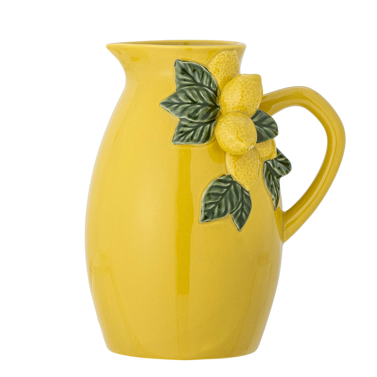 Gul Limone kande i stentøj dekoreret med citroner fra Creative Collection