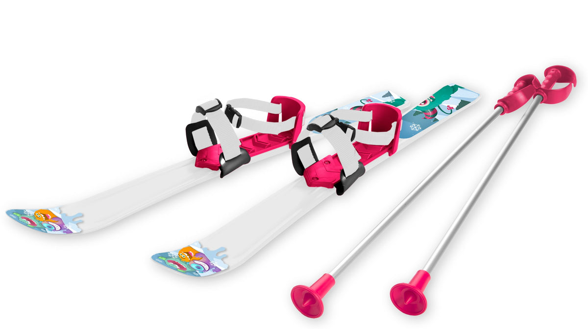 Se Ski til Børn 70 cm med skistave, Hvid/Pink ✔ Kæmpe udvalg i Gizmo Riders - Køb online på udsalg og tilbud lige nu ✔ Meget billig fragt og hurtig levering - Varenummer: MMAction-217064 og 8595096910774 på lager - Udsalg på Ski til børn Op til 61% rabat - Mere end 2.739 populære mærker på tilbud