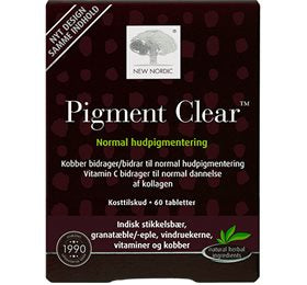 Se New Nordic Skin Care Pigment Clear 60 tabletter ✔ Kæmpe udvalg i New Nordic - Køb online på udsalg og tilbud lige nu ✔ Billig fragt • Hurtig levering - Varenummer: Helsegrossisten-45380 og 5021807453801 på lager - Udsalg på Sundhed > Hud > Spar stort – op til 71% - Over 2.739 mærker med kæmpe udsalg