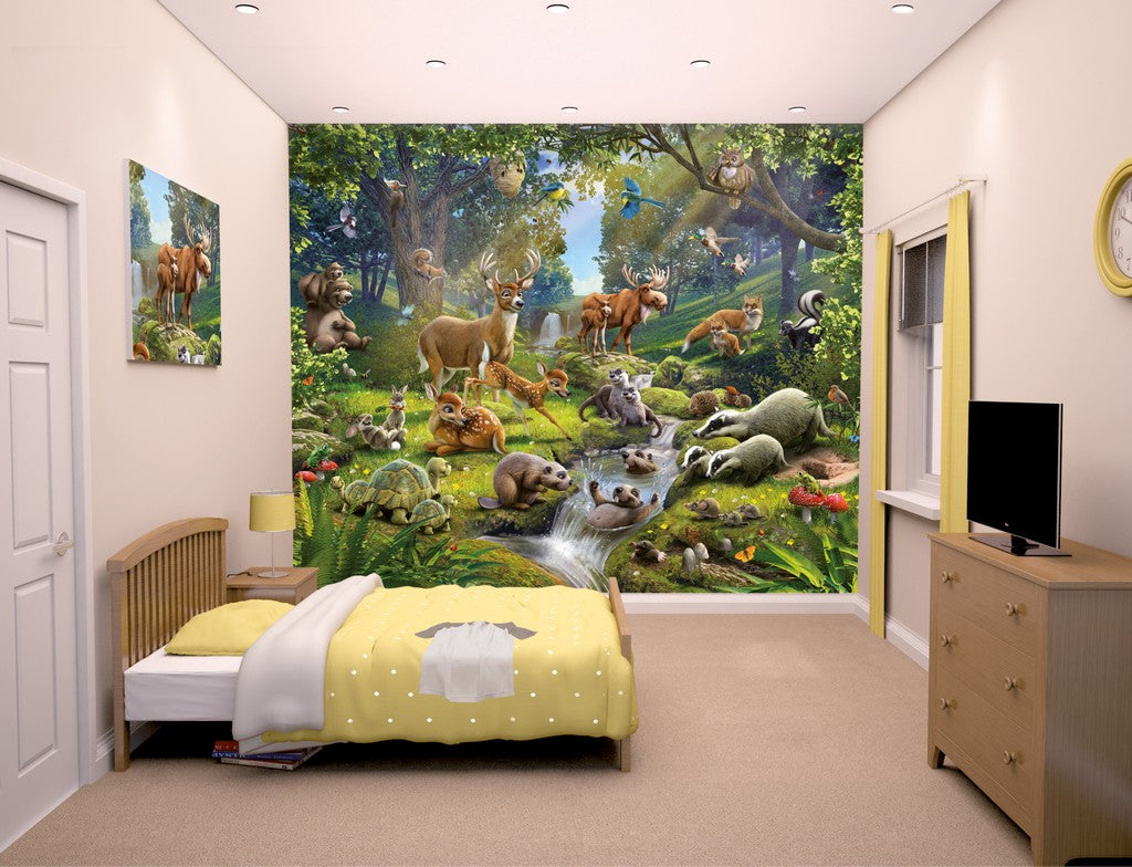 Se Skovens dyr tapet 243 x 305 cm ✔ Kæmpe udvalg i Walltastic - Køb online på udsalg og tilbud lige nu ✔ Super billig fragt og lynhurtig levering - Varenummer: MMAction-19843060 og 5060107043060 på lager - Udsalg på Tapet til børneværelset Store besparelser – op til 71% - Spar stort på mere end 2.739 mærker