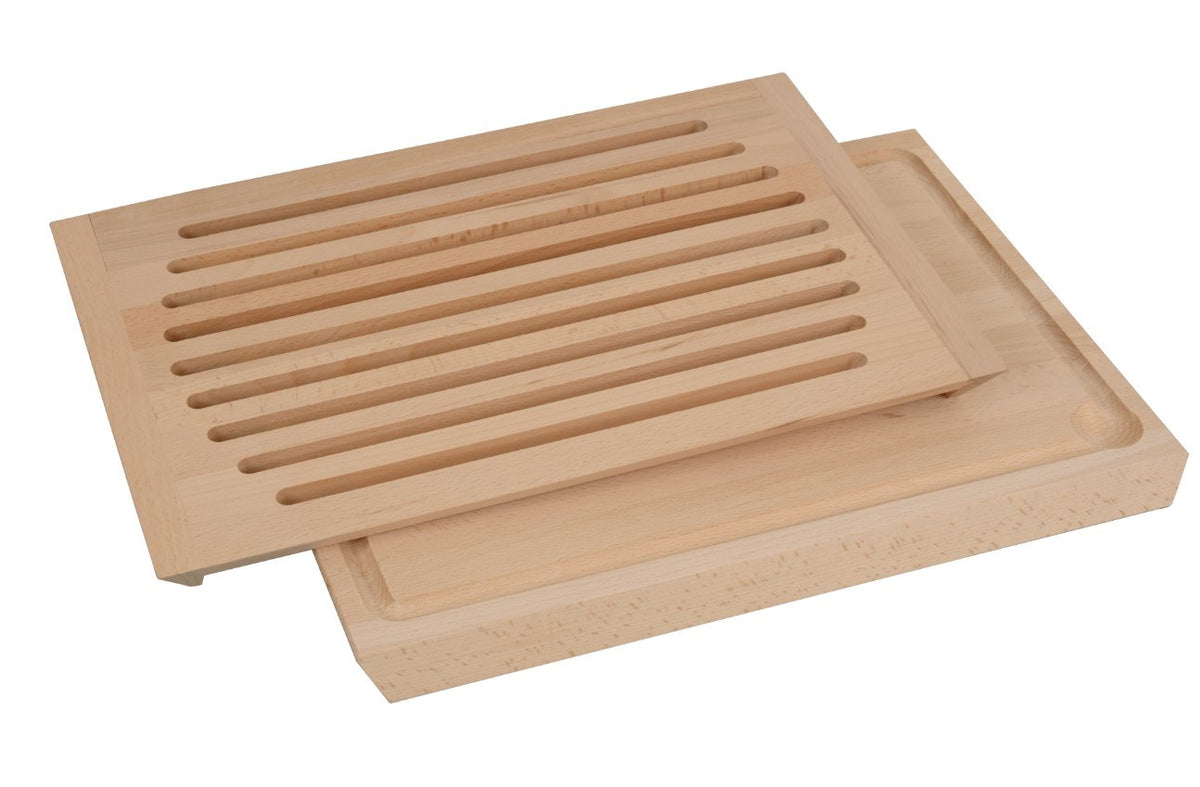 Skærebræt til brød med opsamler, 40 x 30 cm, også til forskæring