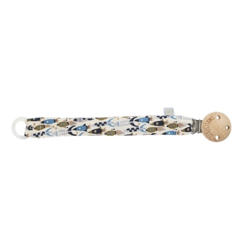 Smallstuff suttesnor med clips i designet Blue Rockets