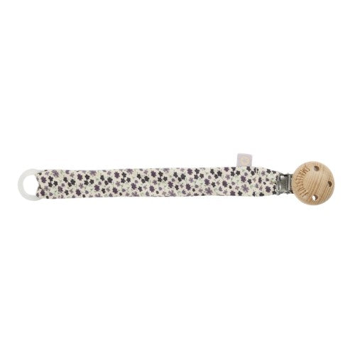 Smallstuff suttesnor med clips i dark rose med små blomster