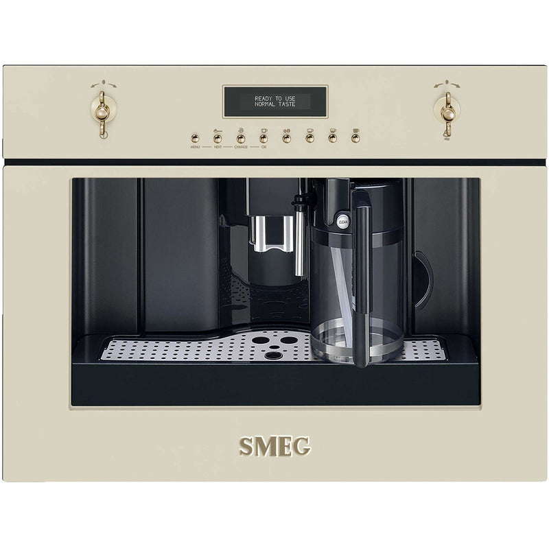 Se Smeg 60 cm indbygget kaffemaskine i creme ✔ Stort online udvalg i Smeg ✔ Hurtig levering: 1 - 2 Hverdage samt billig fragt - Varenummer: KTO-CMS8451P og barcode / Ean: &