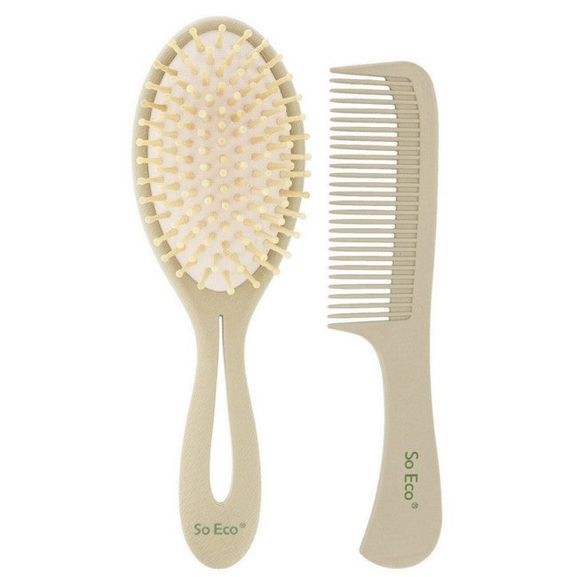So Eco Gentle Detangling Hair Brush Duo, sæt med to hårbørster
