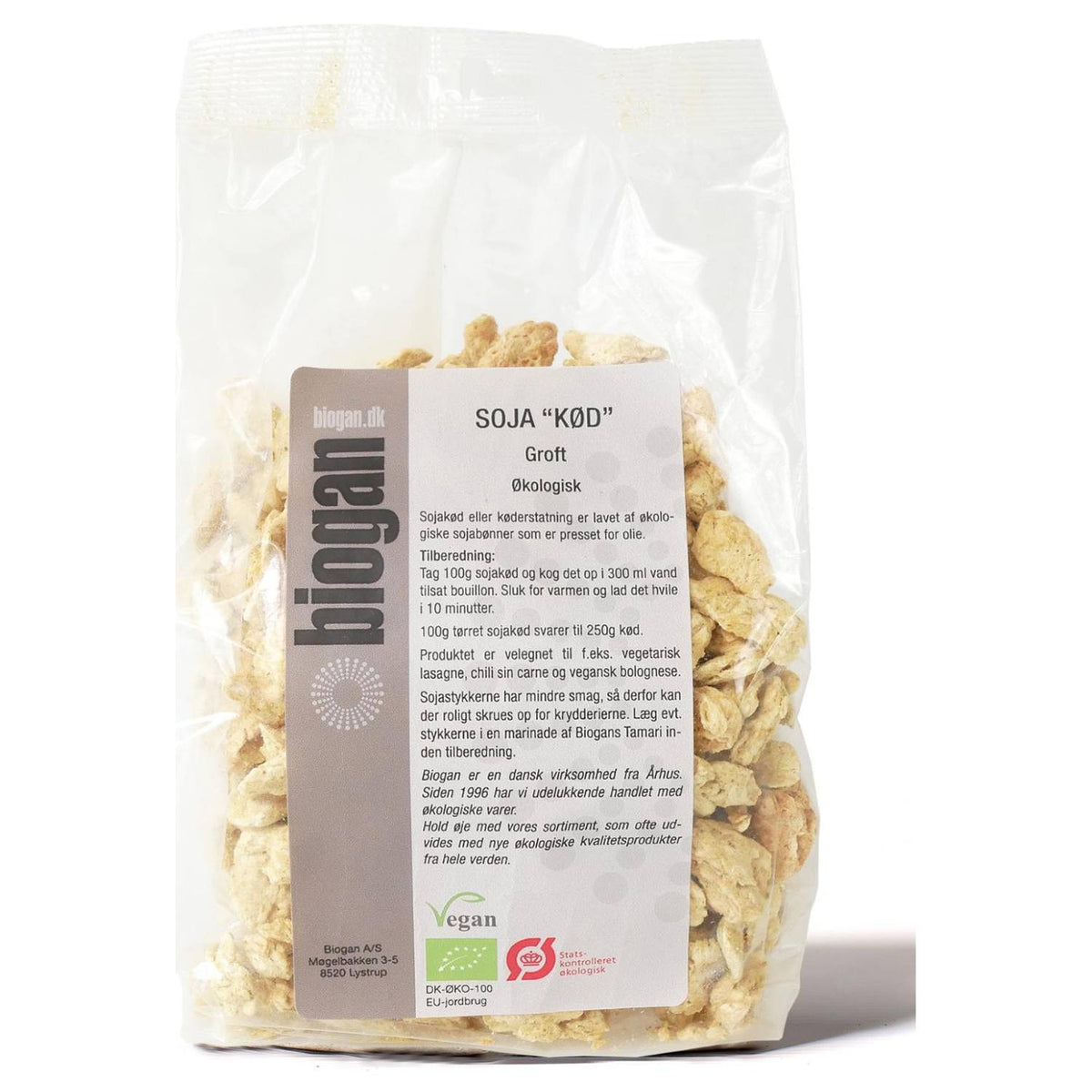 Økologisk soja kød fra Biogan, 250 gram