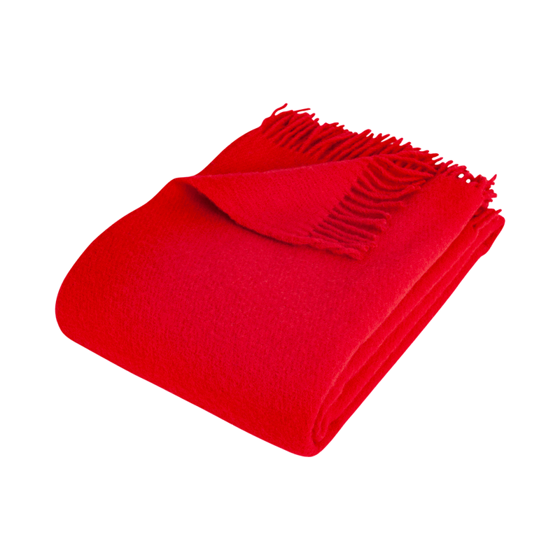 Se billige SOLID Red uldplaider på udsalg! Stort udvalg, tilbud og hurtig levering. Spar op til 65% - Varenummer: HOMFEE-482.