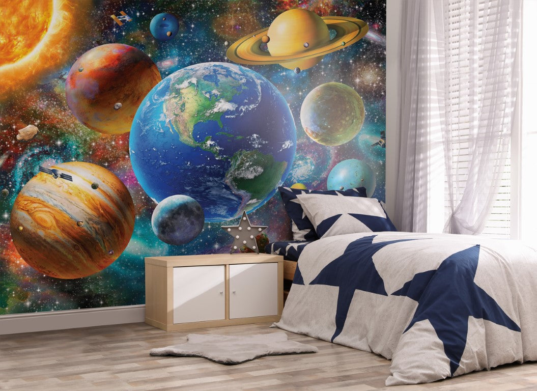 Se Solsystem tapet 243 x 305 cm ✔ Kæmpe udvalg i Walltastic - Køb online på udsalg og tilbud lige nu ✔ Lav fragtpris og hurtig levering - Varenummer: MMAction-19846771 og 5060107046771 på lager - Udsalg på Tapet til børneværelset Store besparelser – op til 77% - Shop over 2.281 kendte mærker på udsalg
