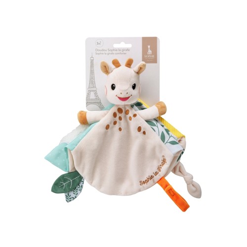Sophie la Girafe nusseklud med sutteholder i bløde farver