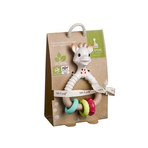Farverig So'Pure Natur'Rings rangle fra Sophie la Girafe