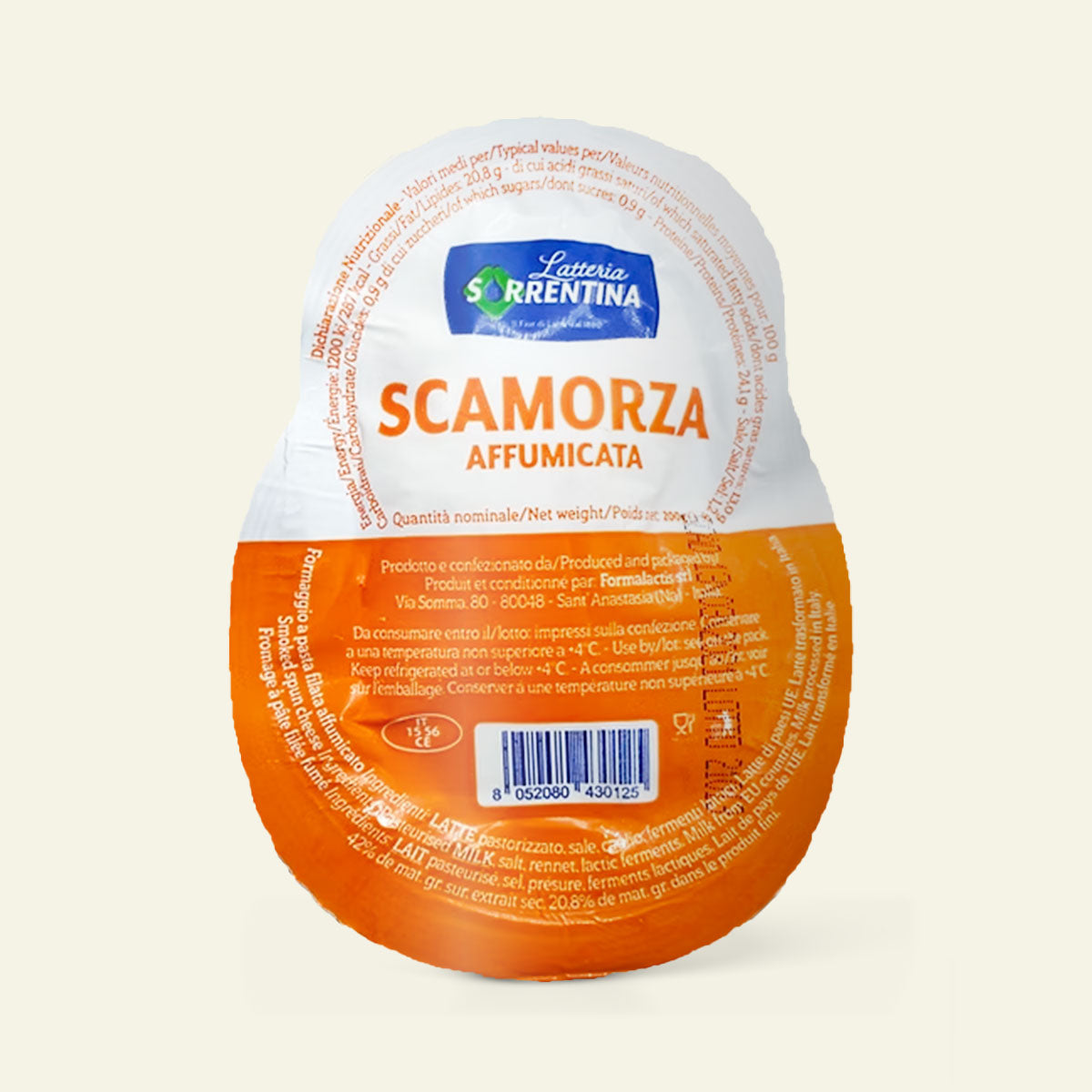 Latteria Sorrentina Scamorza Affumicata, pæreformet røget ost fra Napoli