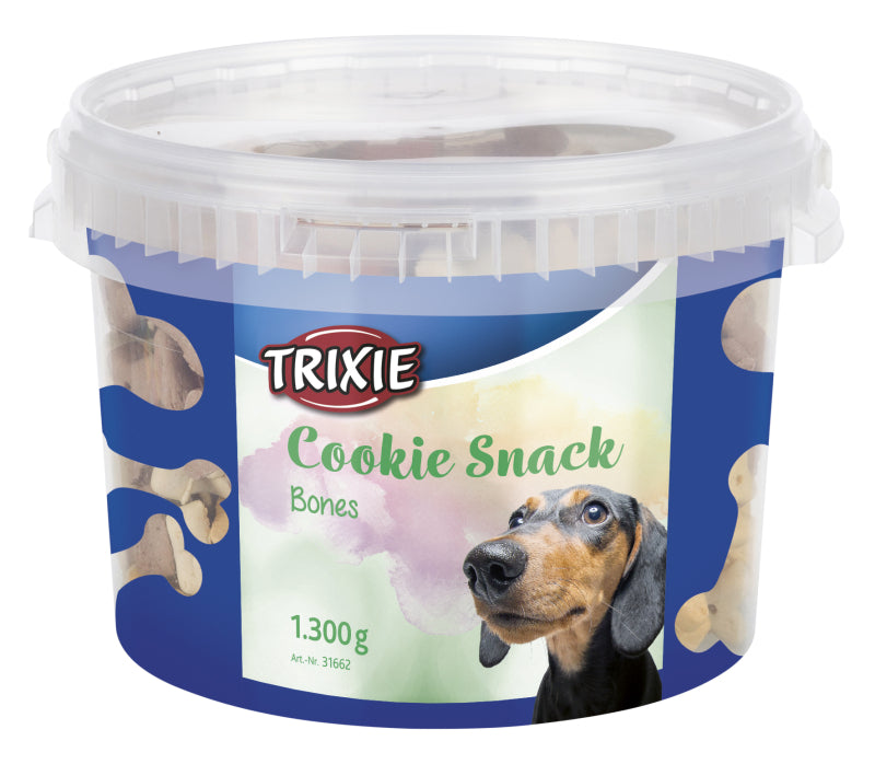 Pakning med Cookie Snack Bones hundekiks, 1,3 kg