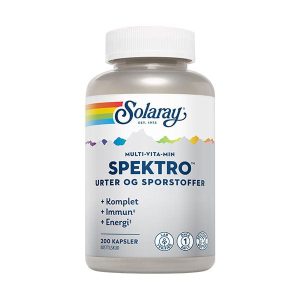 Se Solaray Spektro MultiVitaMin 200 kaps. ✔ Kæmpe udvalg i Solaray - Køb online på udsalg og tilbud lige nu ✔ Billig fragt • Hurtig levering - Varenummer: Helsegrossisten-7641 og 76280501254 på lager - Udsalg på Sundhed > Vitaminer > Solaray Store besparelser – op til 77% - Spar stort på mere end 2.739 mærker
