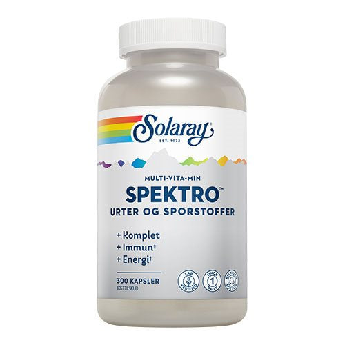 Se Solaray Spektro MultiVitaMin 300 kaps. ✔ Kæmpe udvalg i Solaray - Køb online på udsalg og tilbud lige nu ✔ Hurtig levering til lave fragtpriser - Varenummer: Helsegrossisten-7645 og 76280846270 på lager - Udsalg på Sundhed > Solaray > Multivitaminer Få op til 69% i rabat - Over 2.739 mærker på stort udsalg