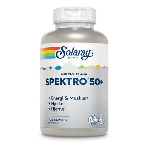 Se Solaray Spektro 50+ Multivitamin 100 kaps ✔ Kæmpe udvalg i Solaray - Køb online på udsalg og tilbud lige nu ✔ Super billig fragt og lynhurtig levering - Varenummer: Helsegrossisten-57206 og 76280368994 på lager - Udsalg på Sundhed > Vitaminer > Solaray Spar helt op til 73% - 2.739 kendte mærker til outletpriser