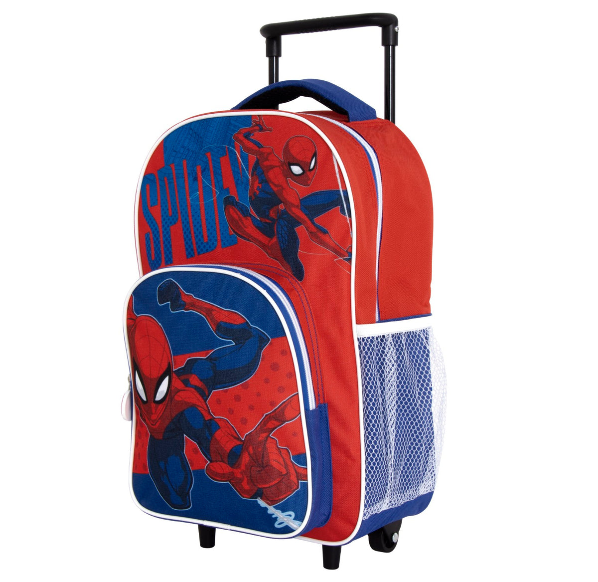 Arditex Spiderman trolley, kuffert og rygsæk til børn med lomme foran
