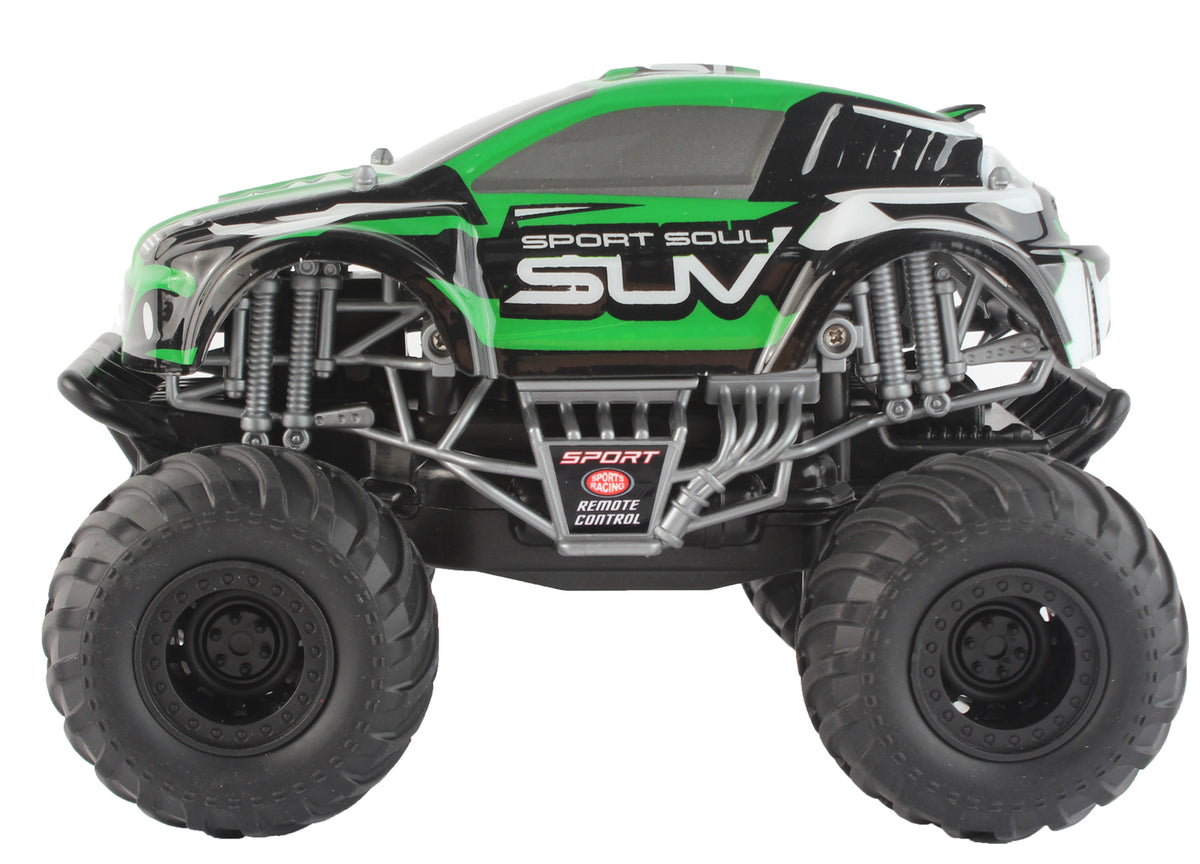 Se Sport Soul SUV Fjernstyret Monstertruck 2.4G, Grøn ✔ Kæmpe udvalg i MegaLeg - Køb online på udsalg og tilbud lige nu ✔ Billig fragt • Hurtig levering - Varenummer: MMAction-146549 og 5712548145789 på lager - Udsalg på Fjernstyret Biler, Mindre Spar stort – op til 53% - Over 2.739 mærker med kæmpe udsalg