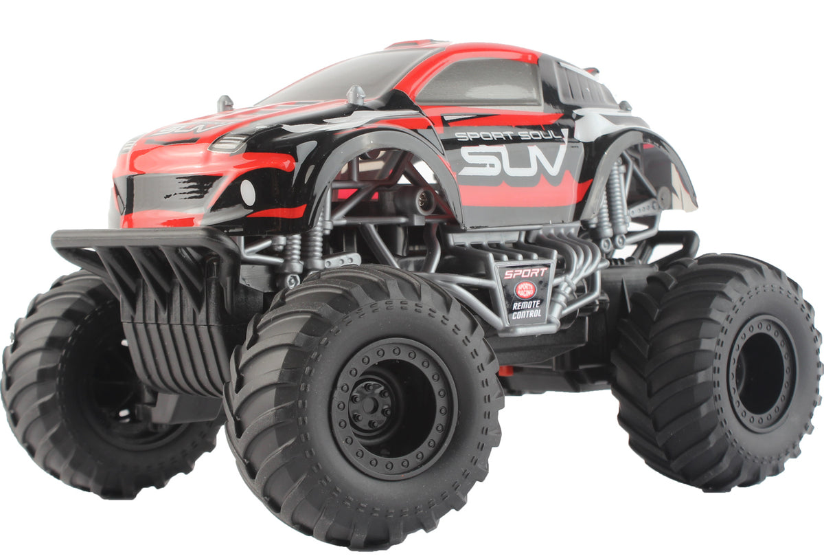 Se Sport Soul SUV Fjernstyret Monstertruck 2.4G, Rød ✔ Kæmpe udvalg i MegaLeg - Køb online på udsalg og tilbud lige nu ✔ Hurtig levering til lave fragtpriser - Varenummer: MMAction-146550 og 5712548145772 på lager - Udsalg på Fjernstyret Biler, Mindre Store besparelser – op til 77% - Shop over 2.281 kendte mærker på udsalg