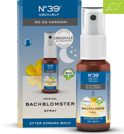 Flaske med Bachflower No. 39 Sov Godt Spray, økologisk, 20 ml
