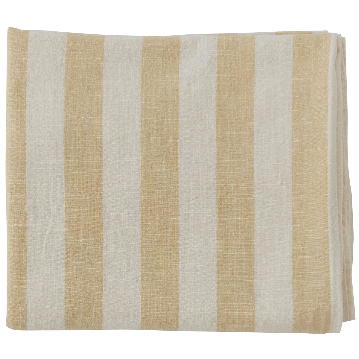 Oyoy Living Design stribet dug i farven vanilla på 140 x 260 cm
