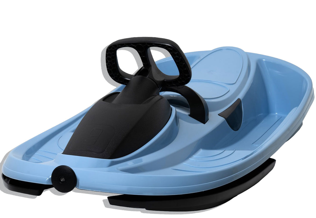 Gizmo Riders Stratos bobslæde med rat i farven Arctic Blue
