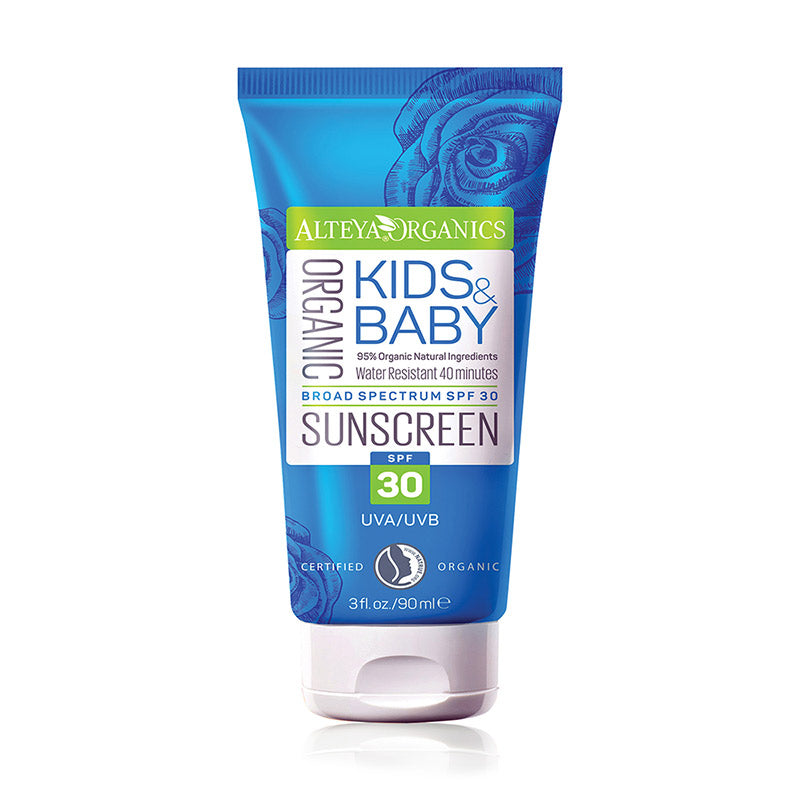 Se Alteya Organics - Organic Kids and Baby Sunscreen SPF 30 - 90 ml. ✔ Kæmpe udvalg i  Organic Beauty Supply - Køb online på udsalg og tilbud lige nu ✔ Hurtig levering: 1 - 2 Hverdage samt billig fragt - Varenummer: HG-32802 og barcode / Ean: 3800219792133 på lager - Udsalg på Personlig pleje > Sol > Cremer Spar op til 65% - Over 1354 design mærker på udsalg