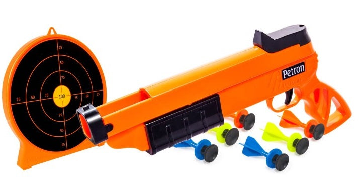Se Sureshot Pistol + skydeskive til børn m/6 dartpile ✔ Kæmpe udvalg i Petron Sports - Køb online på udsalg og tilbud lige nu ✔ Billig fragt og hurtig levering - Varenummer: MMAction-19025 og 5060067592424 på lager - Udsalg på Petron Våben Spar stort – op til 59% - Over 2.739 mærker med kæmpe udsalg