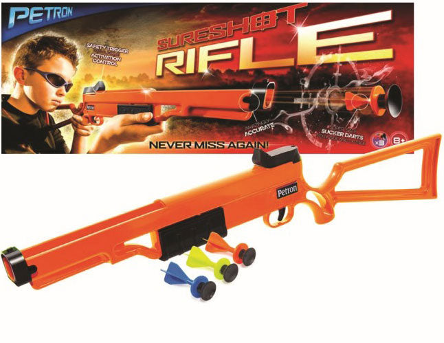 Se Sureshot Rifle til børn m/3 dartpile ✔ Kæmpe udvalg i Petron Sports - Køb online på udsalg og tilbud lige nu ✔ Lav fragtpris og hurtig levering - Varenummer: MMAction-19019 og 5060067592189 på lager - Udsalg på Petron Våben Op til 63% rabat - Kendte mærker på udsalg – over 1.329 mærker