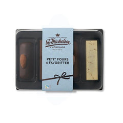 Bakke med mix af håndlavede petit fours fra Sv. Michelsen
