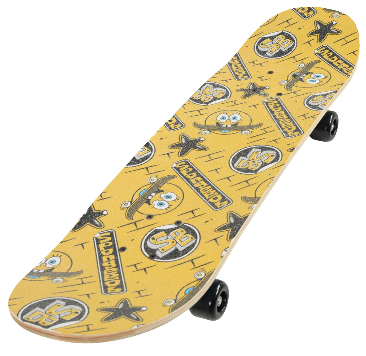 SpongeBob SquarePants skateboard i træ på 79 cm med motiver fra Bikini Bottom