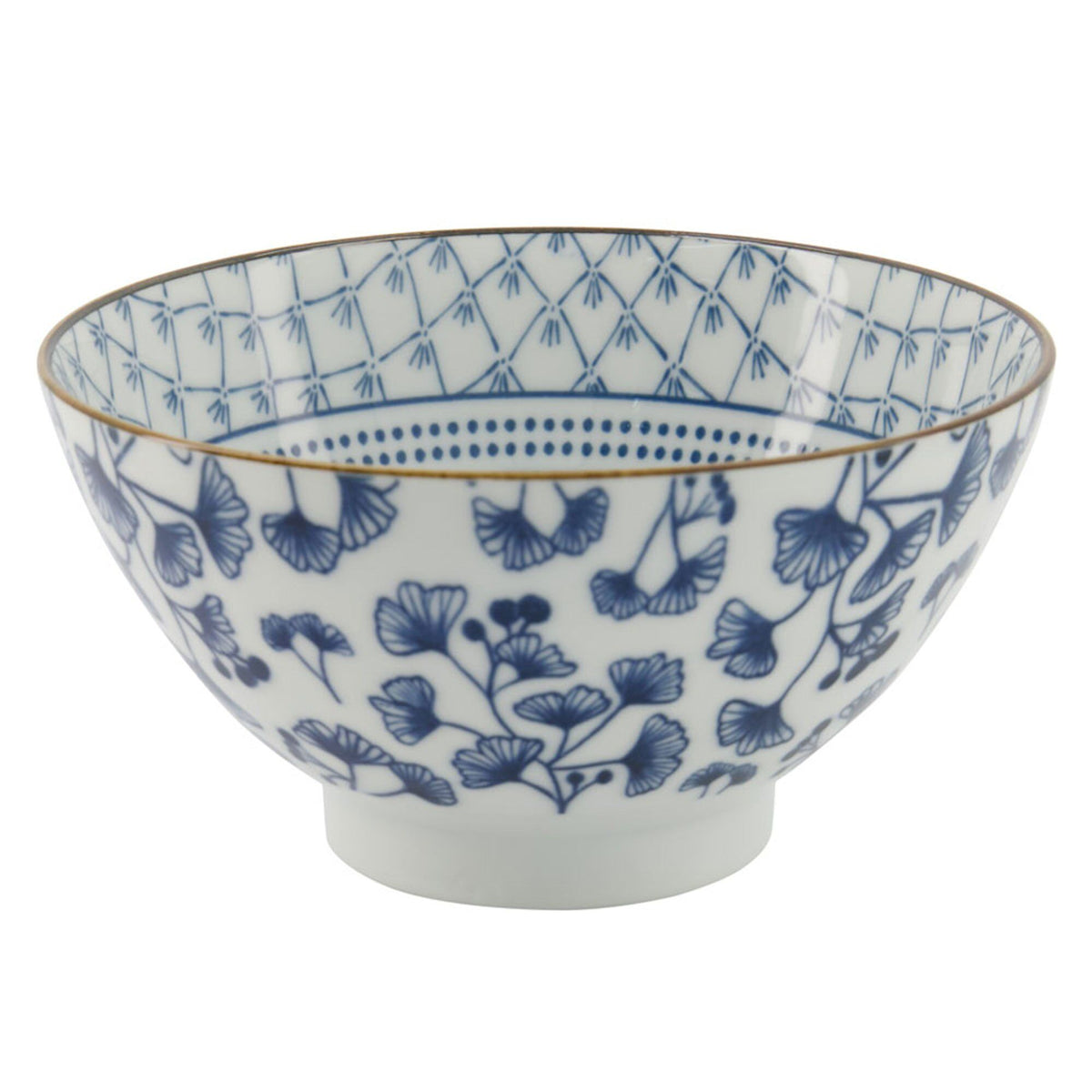 Ramenskål i porcelæn med Ivy-mønster fra Tokyo Design Studio, 18 cm