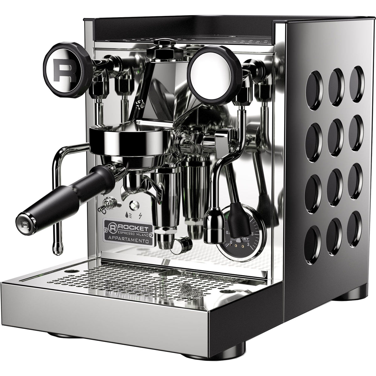 Rocket Appartamento TCA espressomaskine i krom og sort