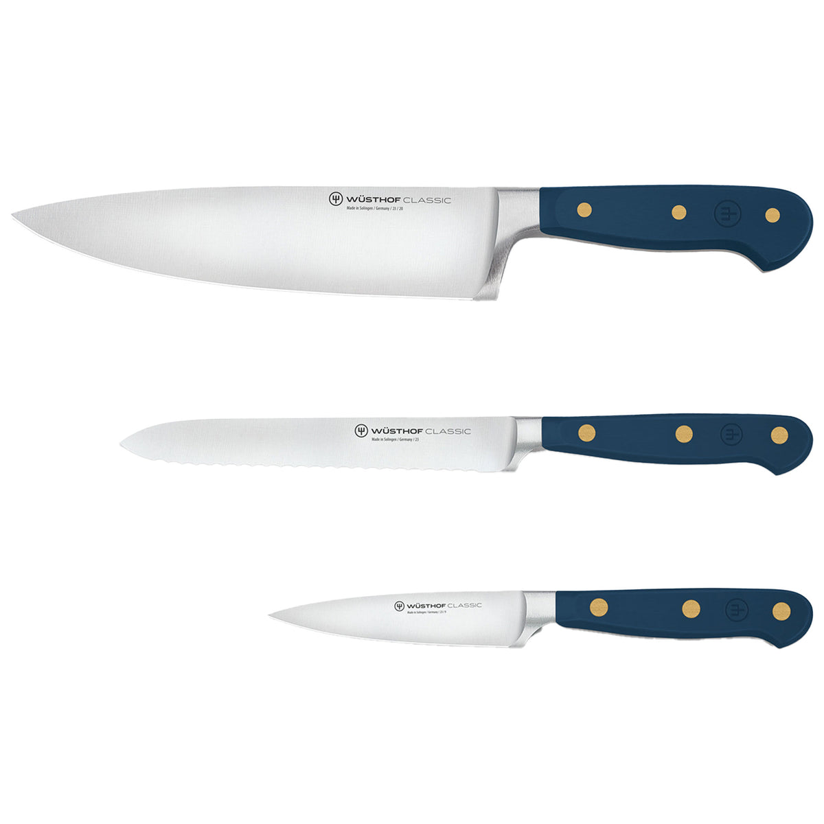 Wüsthof Classic Colour knivsæt i den blå nuance wild blueberry