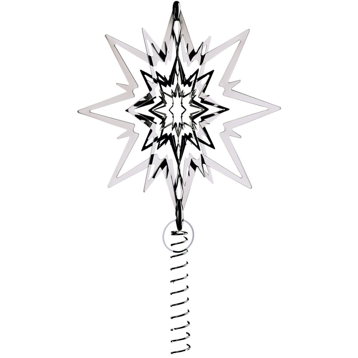 Georg Jensen Star juletræsstjerne i sølv, stor model
