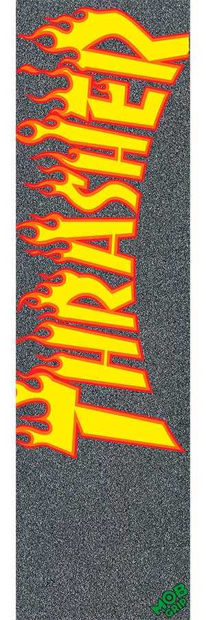 Se Thrasher Griptape fra MOB Flame Logo Sort 9 x 33" 9" ✔ Kæmpe udvalg i  Thrasher ✔ Hurtig levering: 1 - 2 Hverdage samt billig fragt - Varenummer: JUCO-mobthr1 og barcode / Ean: '659641705272 på lager - Udsalg på Tilbehør til skateboard Spar op til 55% - Over 1150 kendte brands på udsalg