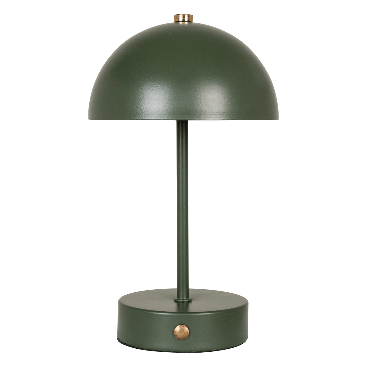 Trådløs LED-bordlampe i mørkegrøn