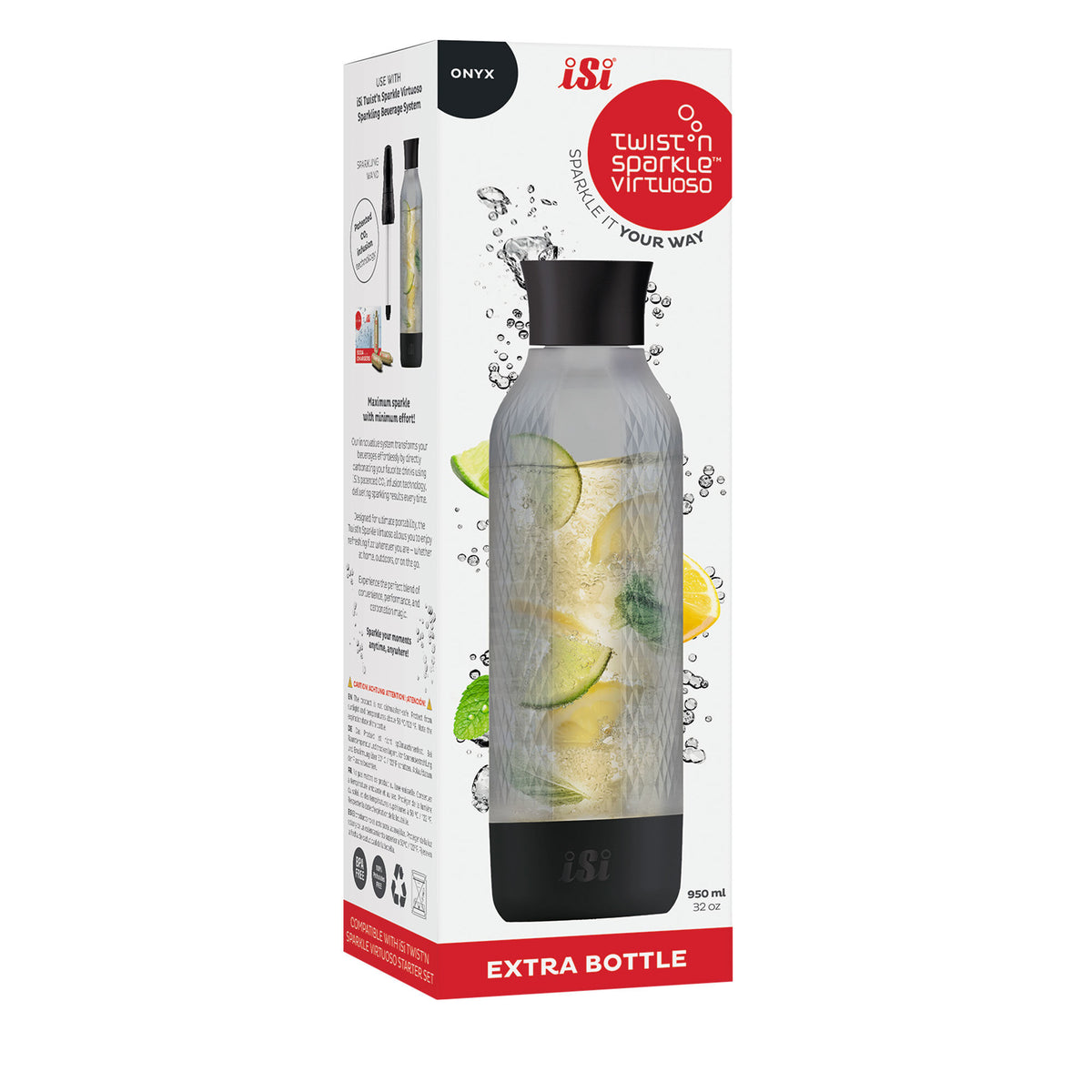 Isi Twist'n Sparkle ekstra flaske i sort onyx til Virtuoso