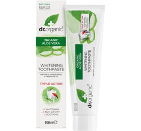 Se Dr. organic Tandpasta Aloe Vera 100 ml ✔ Kæmpe udvalg i  KopK - Køb online på udsalg og tilbud lige nu ✔ Hurtig levering: 1 - 2 Hverdage samt billig fragt - Varenummer: HG-14445 og barcode / Ean: 5060176670662 på lager - Udsalg på Personlig pleje > Dehn & Co > Spar op til 65% - Over 1354 design brands på udsalg