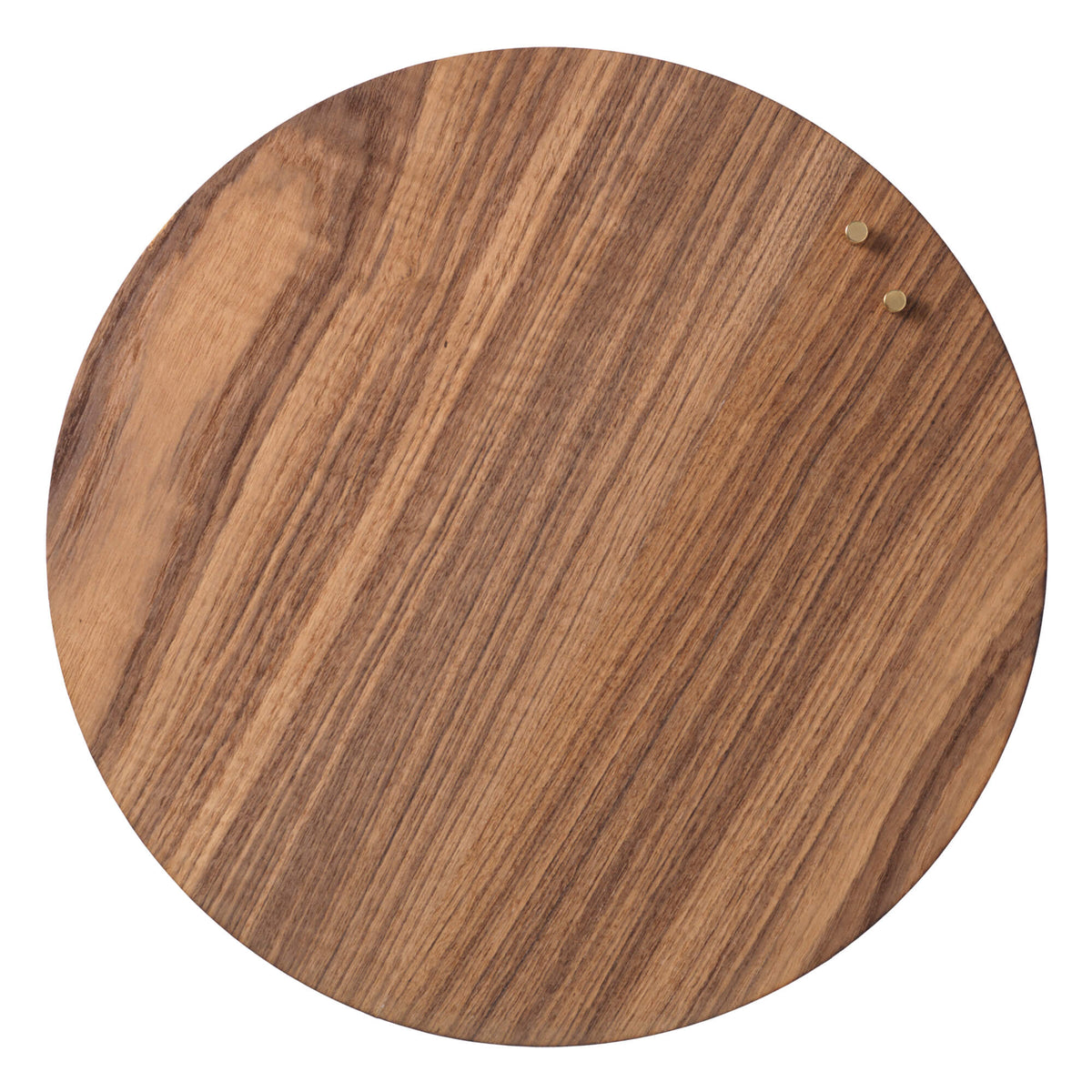 Rund magnetisk tavle i teak på 45 cm fra Naga