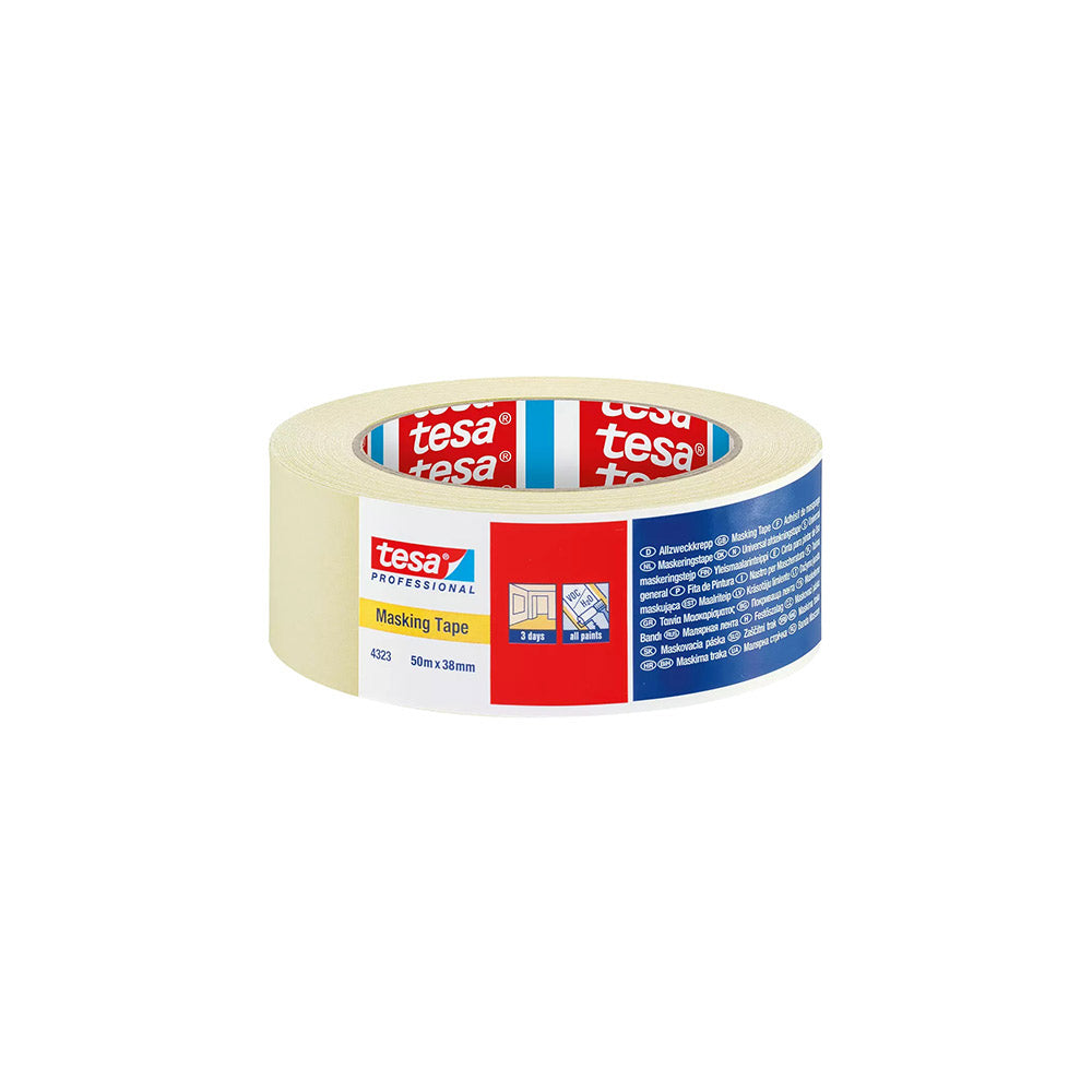 Rulle smal malertape i 25 mm bredde med 50 meter tape