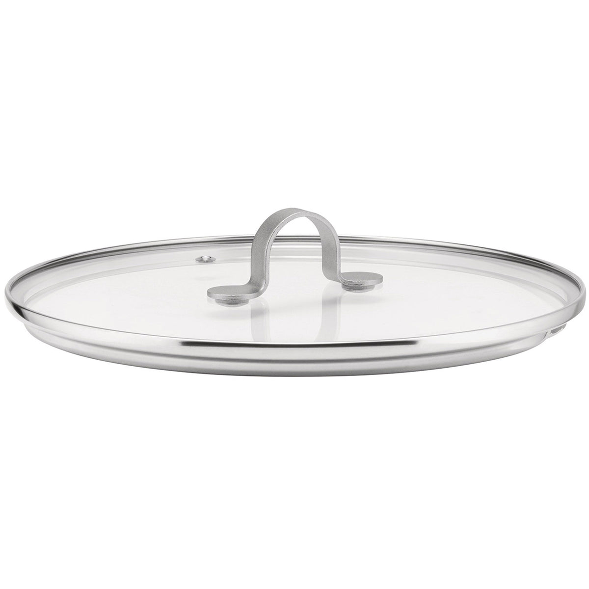 Alessi Tama låg på 24 cm i hærdet glas med stålknop