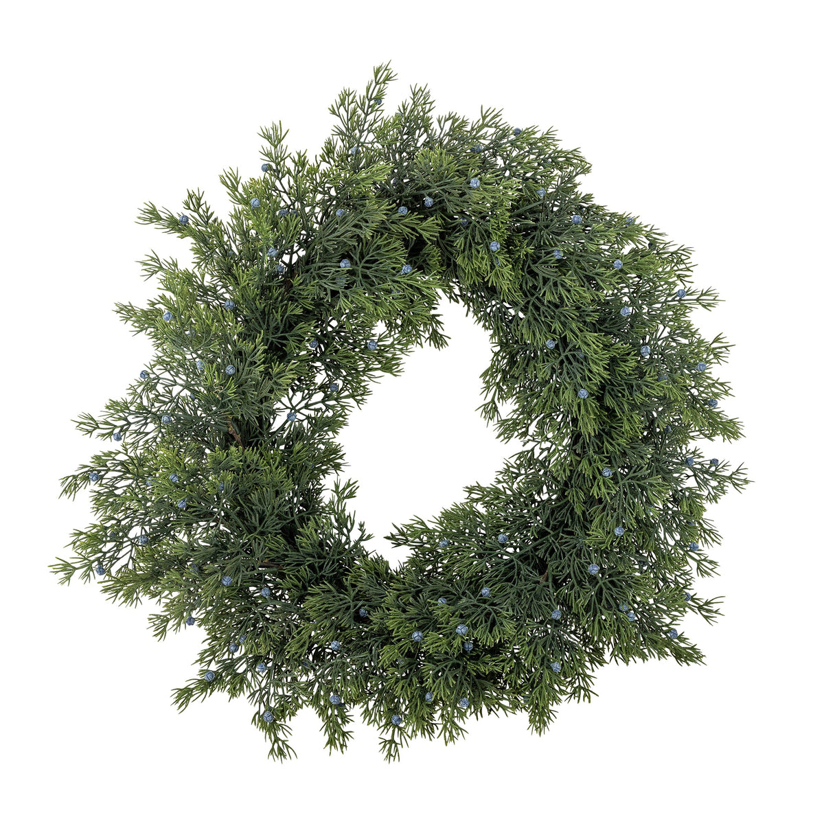 Juniper krans fra Bloomingville i grønne kunstige blomster, Ø55 cm