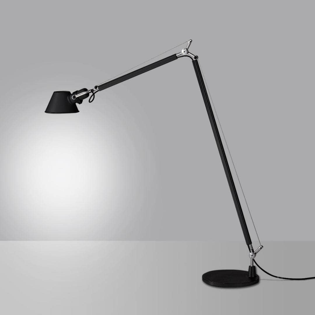 Sort Tolomeo Reading gulvlampe fra Artemide