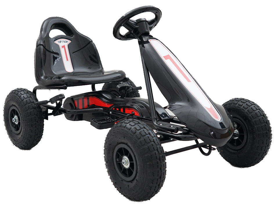 Se Top Racer GoKart til børn, Sort (3-7 år) ✔ Kæmpe udvalg i MegaLeg - Køb online på udsalg og tilbud lige nu ✔ Super billig fragt og lynhurtig levering - Varenummer: MMAction-28205 og 5712548282057 på lager - Udsalg på Gokarts med Pedaler Få op til 63% i rabat - Tusindvis af varer fra over 2.739 mærker