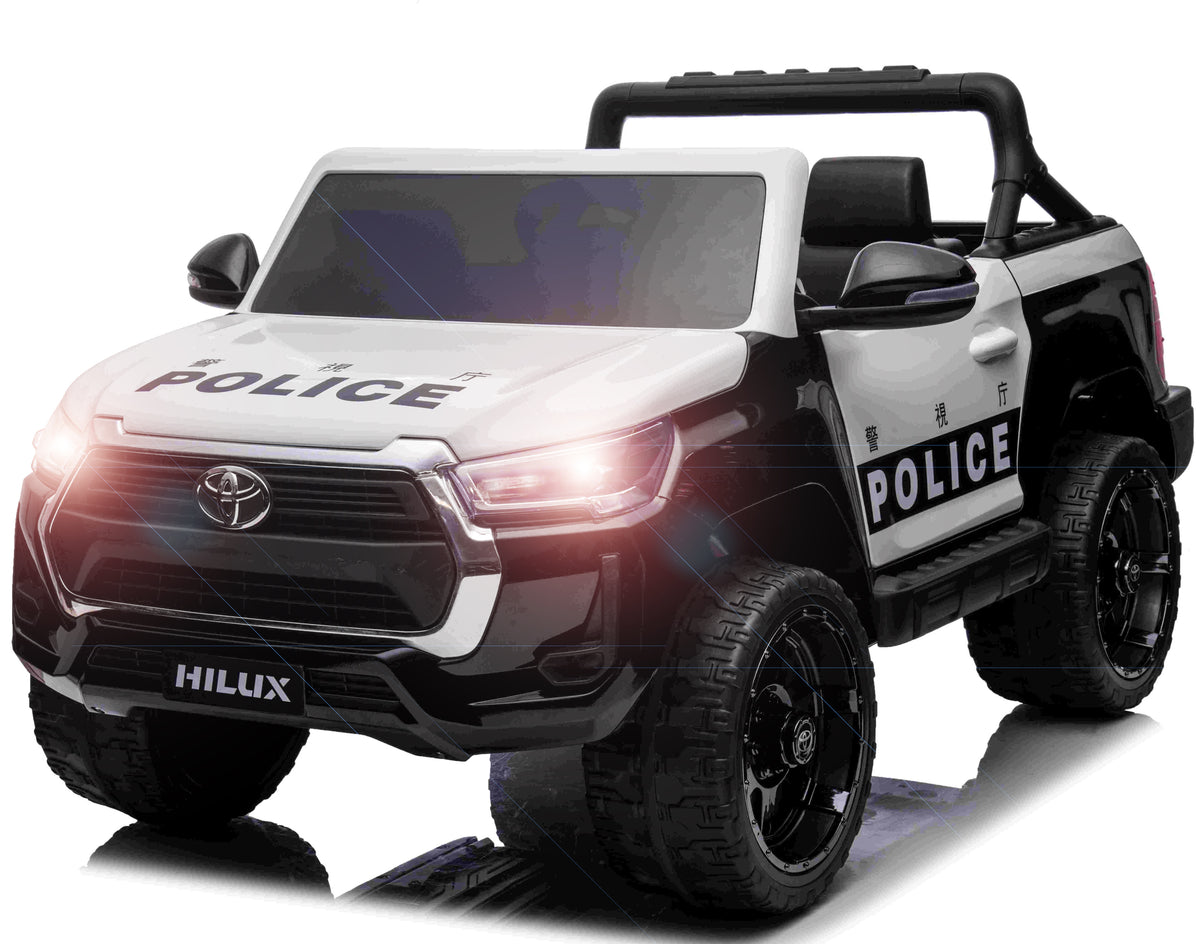 Se Toyota Hilux Politi Elbil til børn 12v m/Gummihjul + Lædersæde + 2.4G ✔ Kæmpe udvalg i Megaleg - Køb online på udsalg og tilbud lige nu ✔ Billig fragt og hurtig levering - Varenummer: MMAction-28372 og 5712548283726 på lager - Udsalg på Elbiler til Børn 10-12V (2 x motor) Spar helt op til 73% - Stort udsalg på over 739 mærker