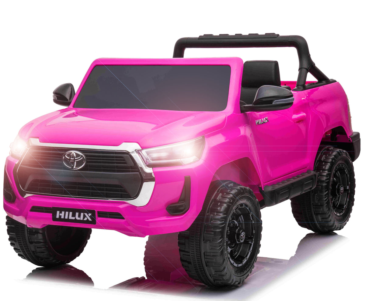 Se Toyota Hilux Elbil til børn XL m/2.4G + Gummihjul + Lædersæde Pink ✔ Kæmpe udvalg i Megaleg - Køb online på udsalg og tilbud lige nu ✔ Billig fragt • Hurtig levering - Varenummer: MMAction-28371 og 5712548283719 på lager - Udsalg på Elbiler til Børn 10-12V (2 x motor) Store besparelser – op til 71% - Shop over 2.281 kendte mærker på udsalg