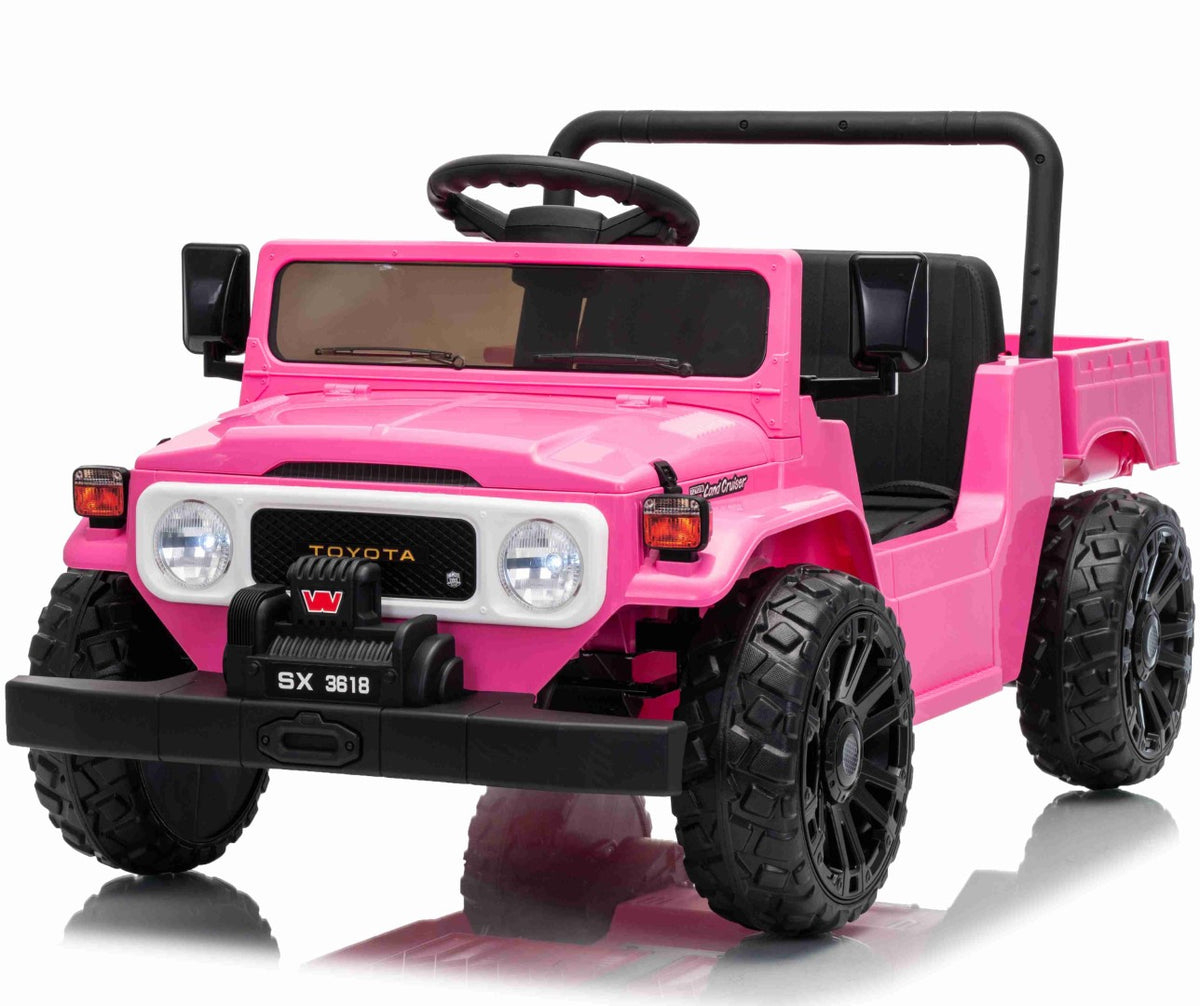 Se TOYOTA Land Cruiser FJ45 EL Pick-up til børn med el tiplad til Børn Pink ✔ Kæmpe udvalg i Megaleg - Køb online på udsalg og tilbud lige nu ✔ Lav fragtpris og hurtig levering - Varenummer: MMAction-28373 og 5712548283733 på lager - Udsalg på Elbiler til Børn 10-12V (2 x motor) Få op til 67% i rabat - Shop udsalg fra mere end 1.798 mærker
