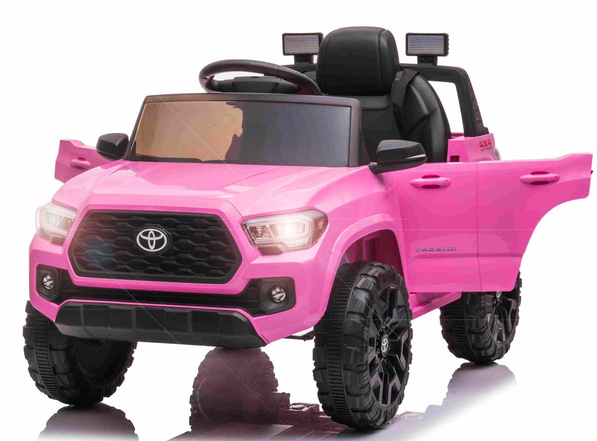 Se Toyota Tacoma ELBil til børn m/Lithium + Læder og 2.4G, Pink ✔ Kæmpe udvalg i MegaLeg - Køb online på udsalg og tilbud lige nu ✔ Super billig fragt og lynhurtig levering - Varenummer: MMAction-28280 og 5712548282804 på lager - Udsalg på Elbiler til Børn 10-12V (2 x motor) Op til 63% rabat - Over 1.329 mærker på online udsalg