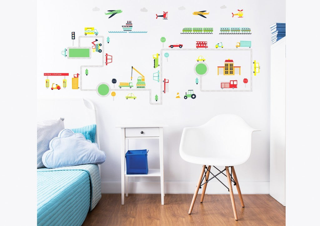 Se Transport Wallstickers ✔ Kæmpe udvalg i Walltastic - Køb online på udsalg og tilbud lige nu ✔ Lav fragtpris og hurtig levering - Varenummer: MMAction-19844869 og 5060107044869 på lager - Udsalg på Wallstickers til børneværelset Op til 61% rabat - Over 2.739 mærker samlet ét sted
