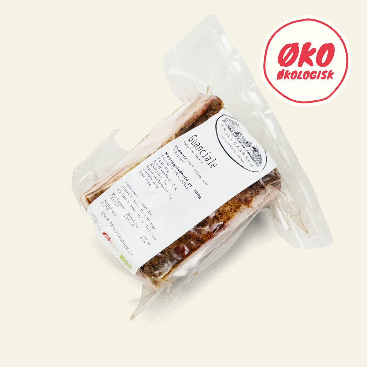 Troldgaarden Guanciale, økologisk guanciale af danske landracegrise